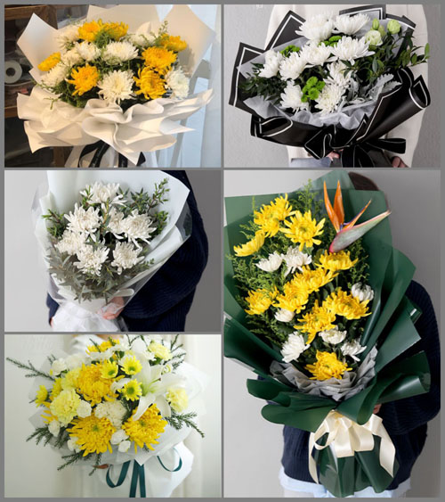 山东济宁曲阜市吴村镇郭店村白事花束代送